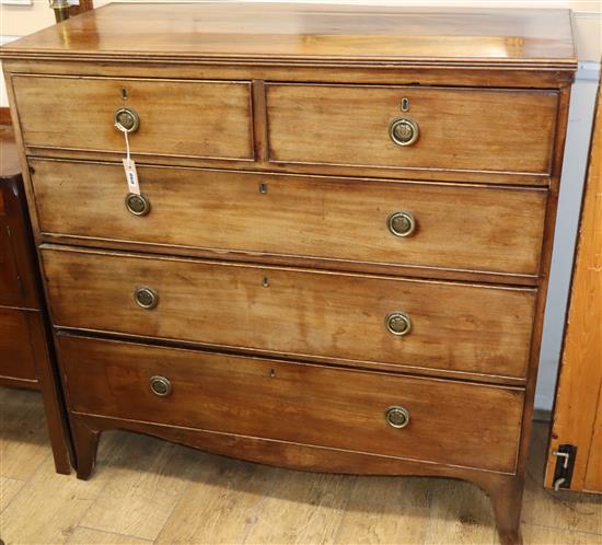 A Regency mahogany chest of drawers W.105cm